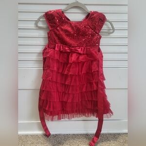 Jona Michelle Vibrant Red Girls Dress